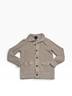 J CREW Men's Shawl Brown Cardigan Marl Sweater Size Medium